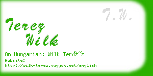 terez wilk business card